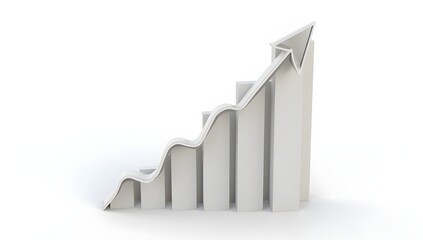 business graph with arrow