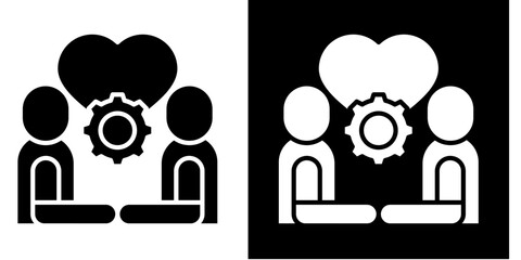 Respect  Icon Set White Style Collection