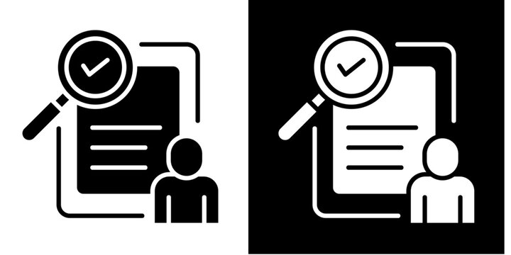 Accountability  Icon Set White Style Collection