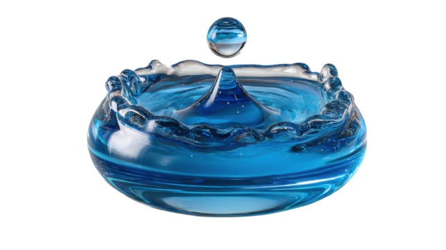 Water Drop Impact: Capturing the exquisite moment when a water droplet collides with the water surface, creating a stunning splash of fluid dynamics.