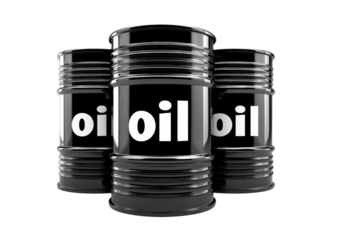Oil Barrels: A set of black oil barrels stands prominently. each barrel bearing the bold oil , symbolizing the lifeblood of industry. 