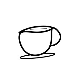 simple vector of a cup of coffee