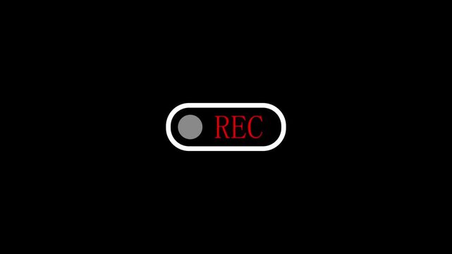 Video recording rec button icon