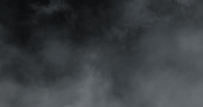 Artistic ethereal 4K slow-motion footage of swirling fog and soft drifting smoke clouds, evoking tranquil mystery, cinematic ambience, delicate vapor movement, and moody brume ideal for visual design.