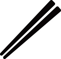 おはしのアイコン　モノトーン