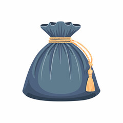 Fabric pouch with drawstring