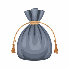 Fabric pouch with drawstring