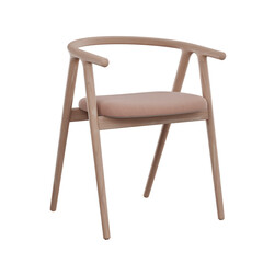 Dining wooden chair in transparent background