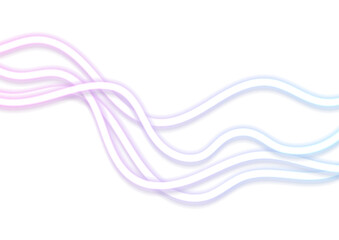 Blue pink pastel neon wavy lines abstract fluorescent background. Pastel futuristic vector design