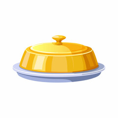 Ceramic butter dish with lid