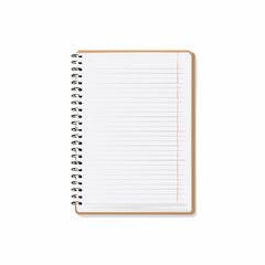 Paper notebook with spiral binding