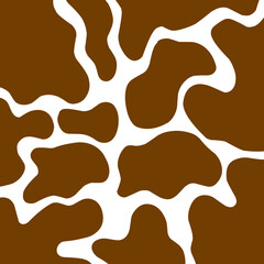 Abstract chocolate splash and drip background with fluid brown organic shapes.