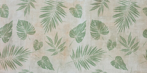 Luxury watercolour background with golden branches and leaves in line art style. Botanical abstract green wallpaper for banner design, textile, print, decor