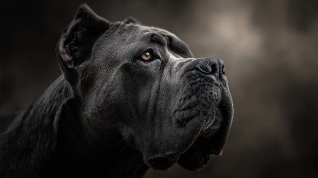 Image of a friendly Cane Corso an Italian mastiff breed