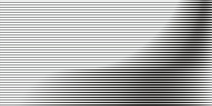 Thin line halftone gradient texture. Fading vertical stripe gradation background. Repeating wide pattern backdrop.