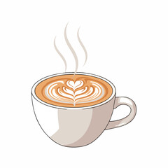 a cup of creamlat coffee