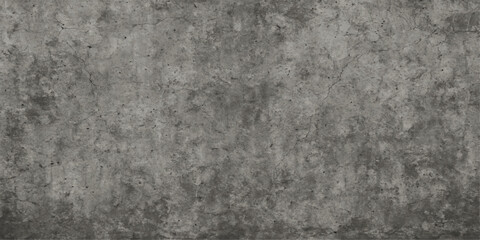 Dark grunge gray concrete wall texture with aged black surface pattern