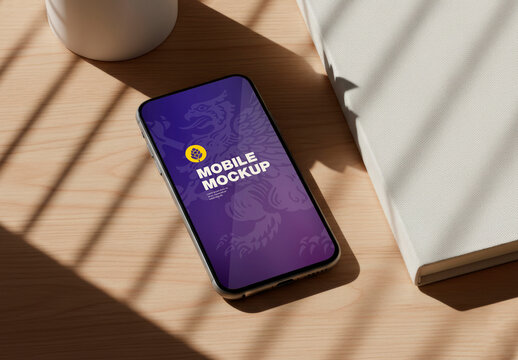 Mobile Mockup on Desk