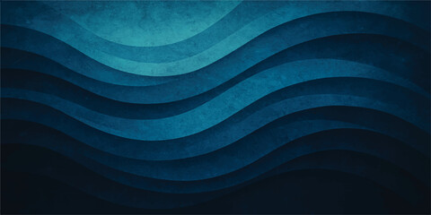 Futuristic digital abstraction: flowing blue wave lines create an abstract motion pattern background, ideal for modern design wallpaper