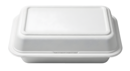 White Takeout Clamshell Container, Food Packaging Box, Disposable meal container
