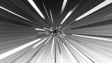Black and white abstract tech background featuring minimal geometric shapes in dynamic motion. - Powered by Adobe