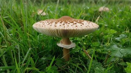 Fototapeta premium Macrolepiota procera mushroom