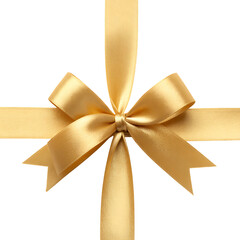 Fototapeta premium Gold ribbon bow