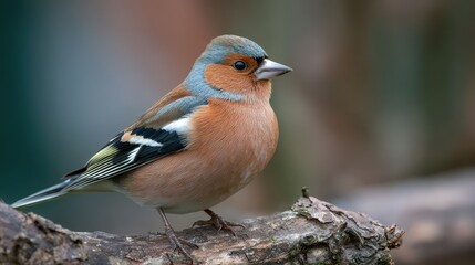 Fototapeta premium Male chaffinch British garden bird
