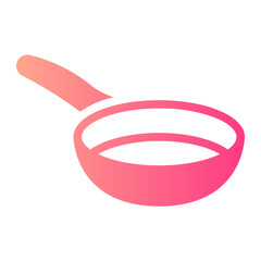 frying pan gradient icon