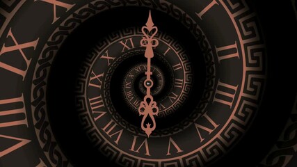 Antique astronomical clock face design showing old Czech astrology symbols and time - Powered by Adobe