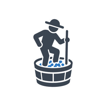 Farmer Stomping Grapes icon