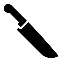 kitchen knife glyph icon