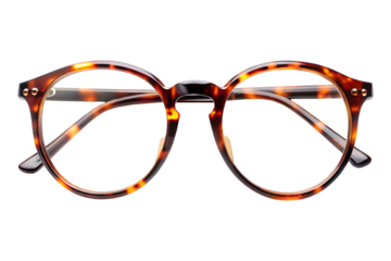 Tortoise Shell Round Glasses Gold Bridge