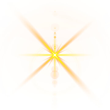 Warm Sunburst &ndash; Soft Golden Sunbeams and Gentle Light Glow on transparent background
