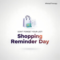 Shopping Reminder Day calendar icon shopping bag notification art