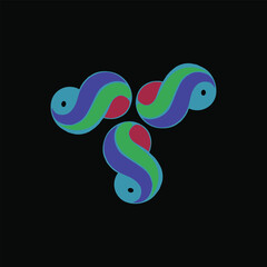 vector illustration of a green snake Ai generated