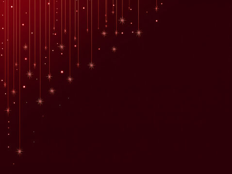 Red sparkles on a red background