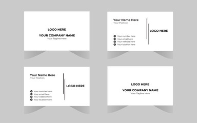 Modern and Clean Business Card Template Design