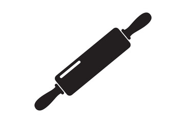 Rolling pin silhouette vector, rolling pin icon