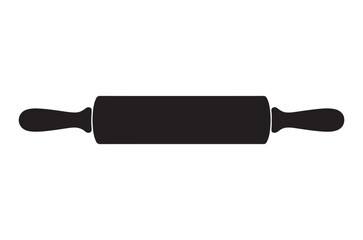 Rolling pin silhouette vector, rolling pin icon