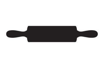 Rolling pin silhouette vector, rolling pin icon