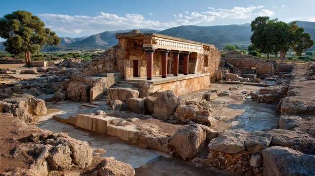 Malia Palace the third largest in Crete is strategically located on the northern coast