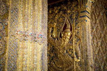 Wat Phra Kaew or Wat Phra Sri Rattana Satsadaram is temple used for various royal ceremonies during reign of King Rama I. It is temple within the Grand Palace. Inside temple is the Emerald Buddha.