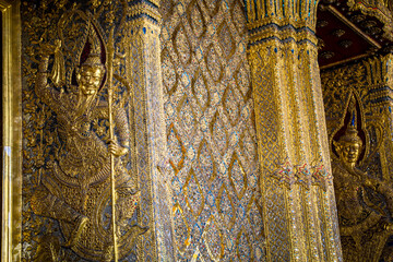 Wat Phra Kaew or Wat Phra Sri Rattana Satsadaram is temple used for various royal ceremonies during reign of King Rama I. It is temple within the Grand Palace. Inside temple is the Emerald Buddha.