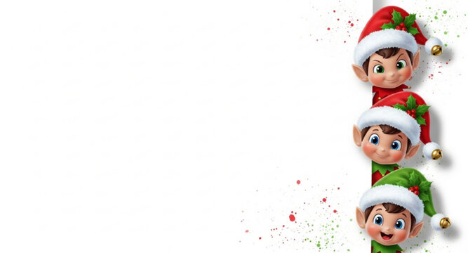 The elves are peeking 