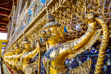 Wat Phra Kaew or Wat Phra Sri Rattana Satsadaram is temple used for various royal ceremonies during reign of King Rama I. It is temple within the Grand Palace. Inside temple is the Emerald Buddha.