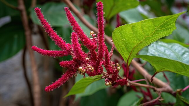 Acalypha australis or Asian copperleaf is a flowering plant from the Euphorbiaceae family native to East Asia