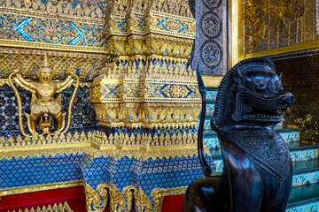 Wat Phra Kaew or Wat Phra Sri Rattana Satsadaram is temple used for various royal ceremonies during reign of King Rama I. It is temple within the Grand Palace. Inside temple is the Emerald Buddha.