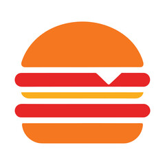 Hamburger menu isolated on white background.