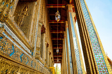 Wat Phra Kaew or Wat Phra Sri Rattana Satsadaram is temple used for various royal ceremonies during reign of King Rama I. It is temple within the Grand Palace. Inside temple is the Emerald Buddha.